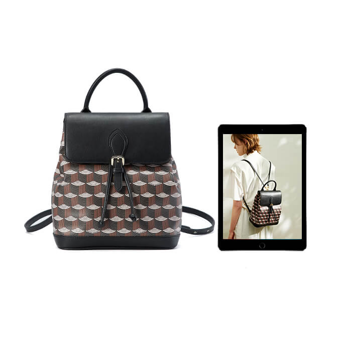 High quality printed pattern backpack 1