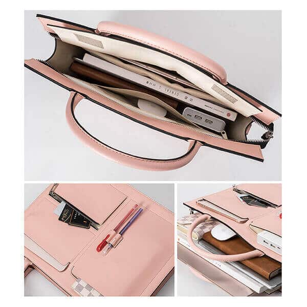 Saffiano leather document bag 2