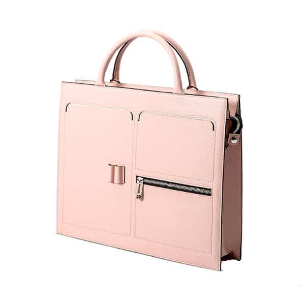 Saffiano leather document bag