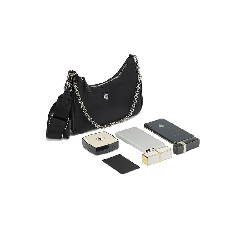 nylon hobo bag black 6